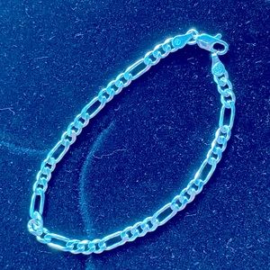 Italian 925 Sterling Silver Bracelet 8" Chain NWOT